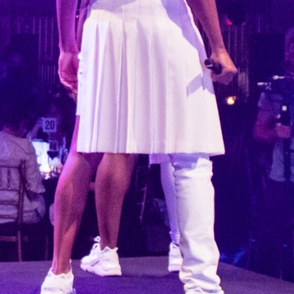 COPY - Orttu half kilt pleated white - one size - Picture 2 of 3